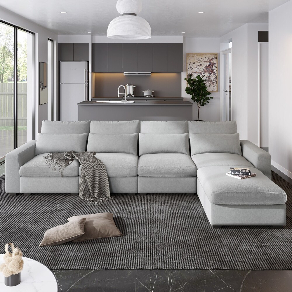 Oversized Modular Sectional Sofa  L Shaped Corner Sofa   Couch