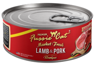 Fussie Cat Can Market Fresh Lamb and Pork Grain Free Cat Wet Food