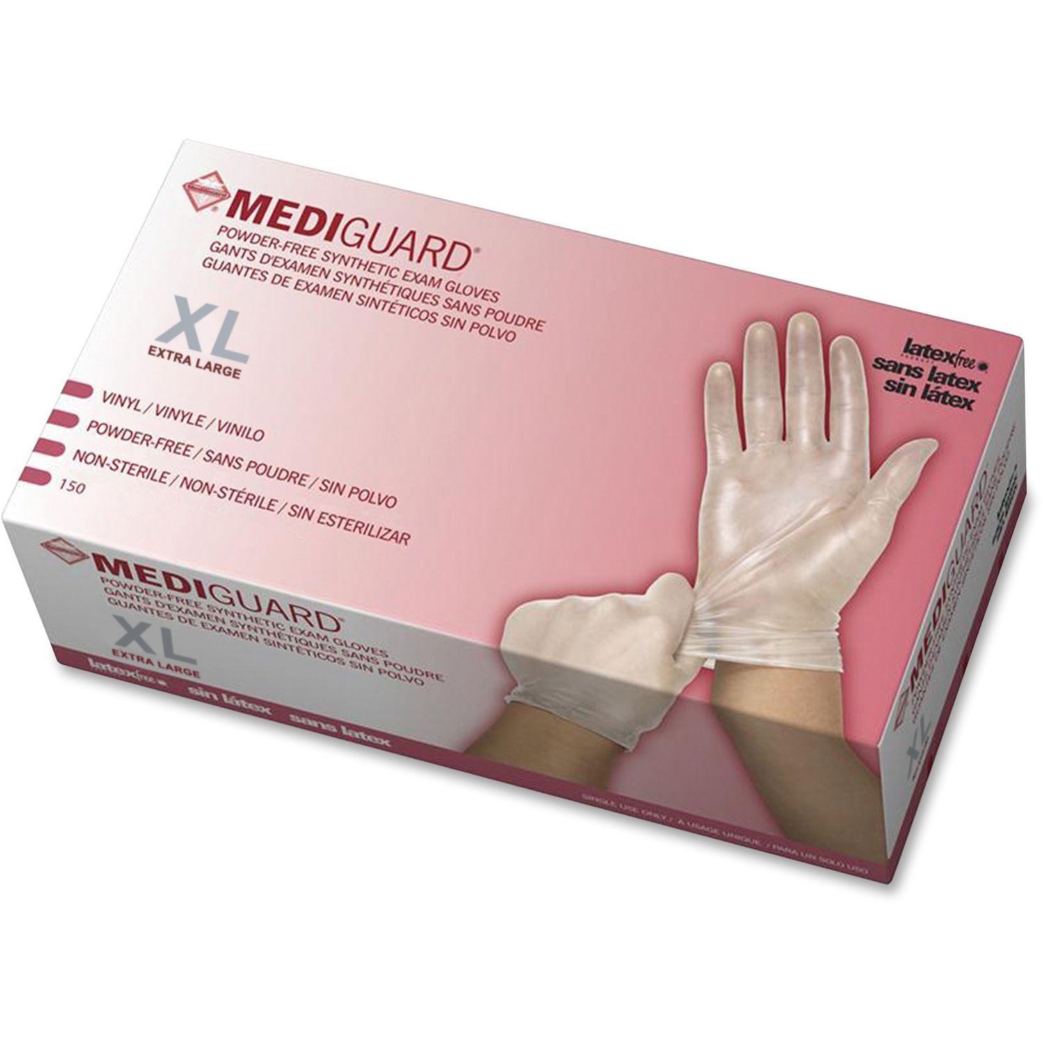 MediGuard Vinyl Non-sterile Exam Gloves by Medline Industries， Inc MII6MSV514