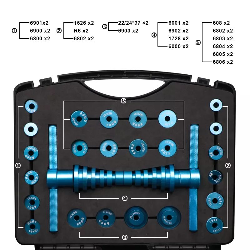 Bicycle Bearing Press Set For Wheels/Hub Bearing Installation Bike Soft Tail Frame Turning Point Bearing Hub Assembly Tool