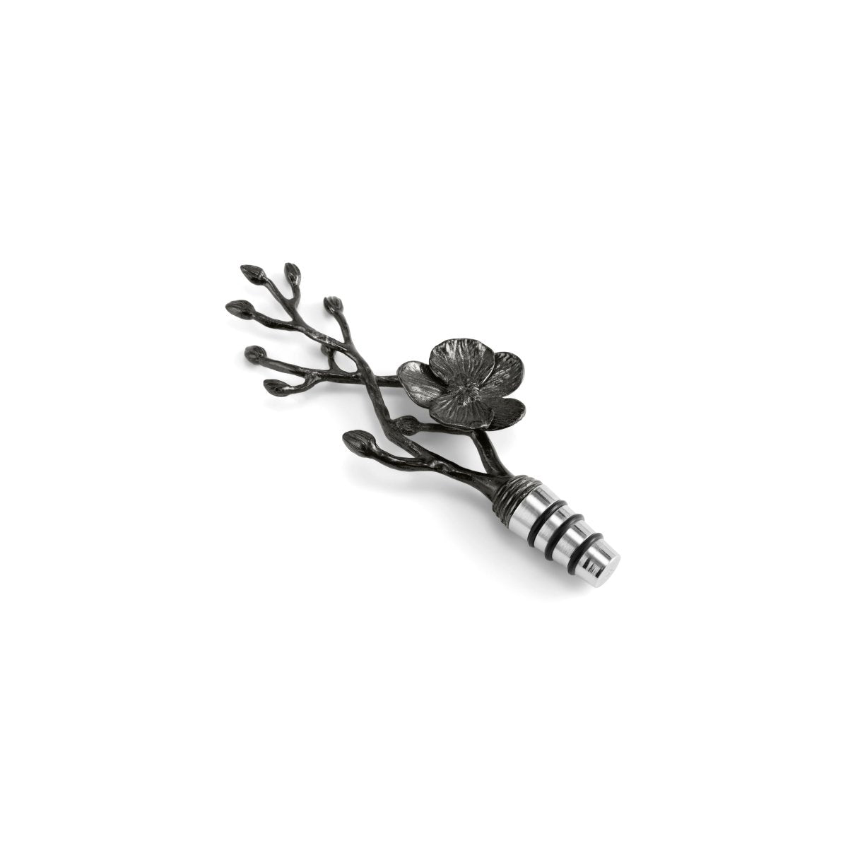 Black Orchid Wine Stopper