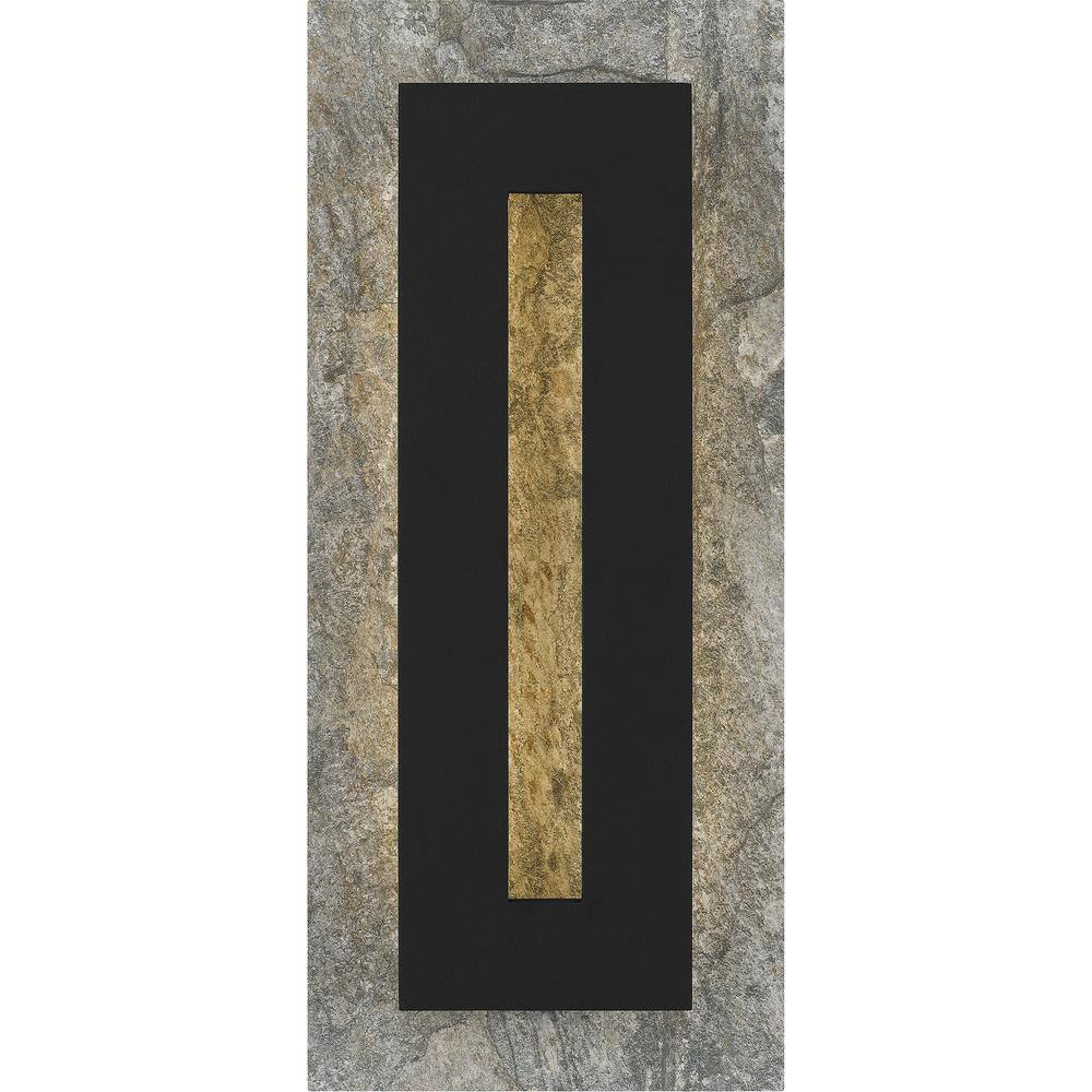 Quoizel Tate 8 in. Earth Black LED Outdoor Wall Lantern Sconce TTE8308EK