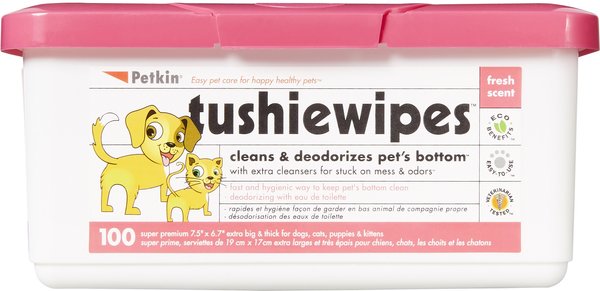 Petkin Dog and Cat Tushie Wipes