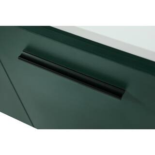 Simply Living 40 in. W x 18 in. D x 19.7 in. H Bath Vanity in Green with Ivory White Quartz Top SL133620MGN