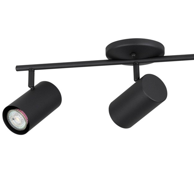 Calloway 3 light Fixed Track Light Structured Black Finish Structured Black Shade Eglo