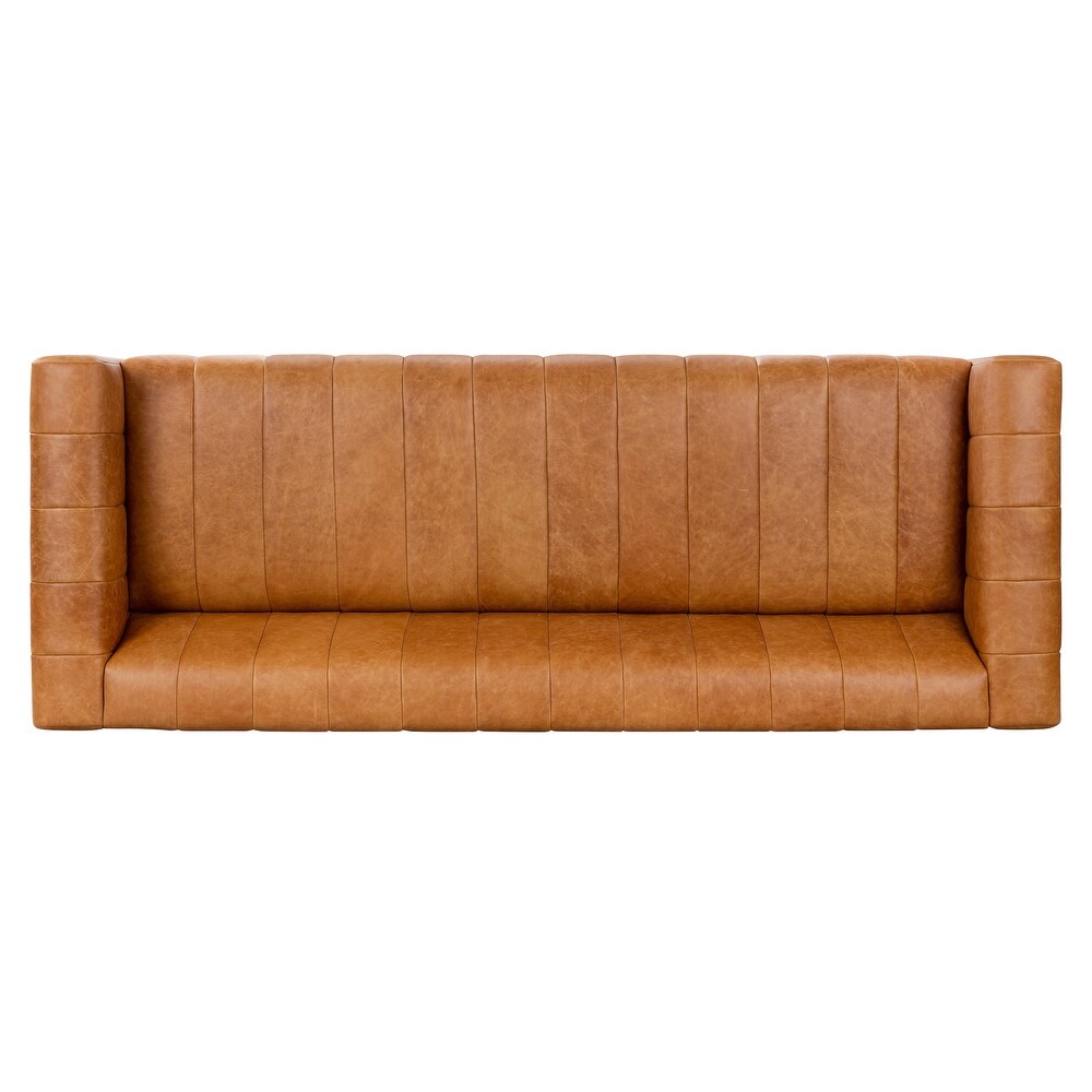 Poly and Bark Canale Sofa   Genuine Italian Leather