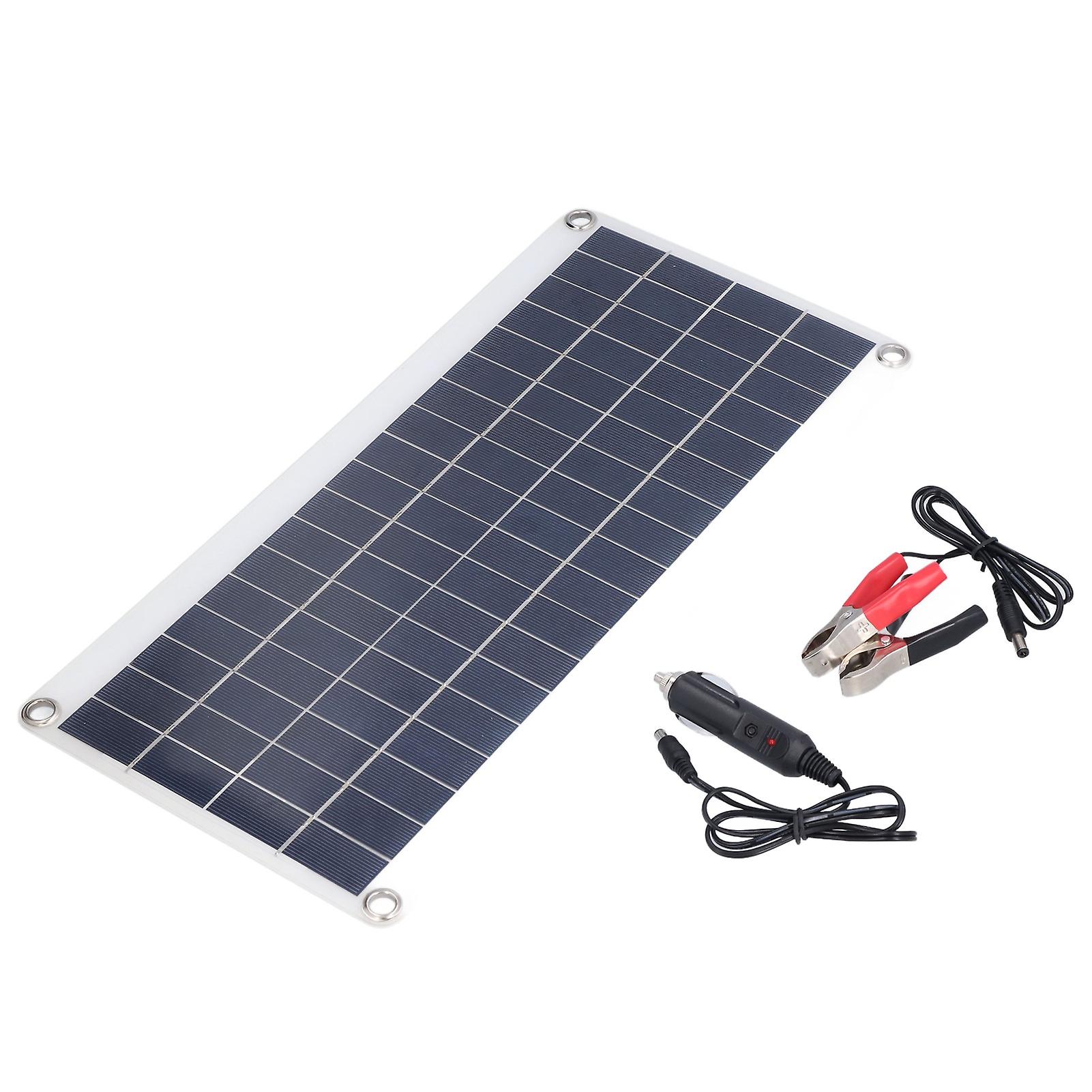 8w Solar Panel Kit Flexible Bendable Monocrystalline Portable Solar Battery Module For Ships Rv Home