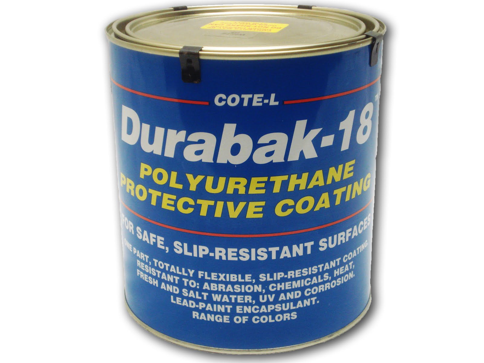 Durabak 18 (For Outdoor Use) - TEXTURED version - Non Slip Coating， Bedliner， Deck Paint for ALL Boats - Many colors to choose from! - Black GALLON