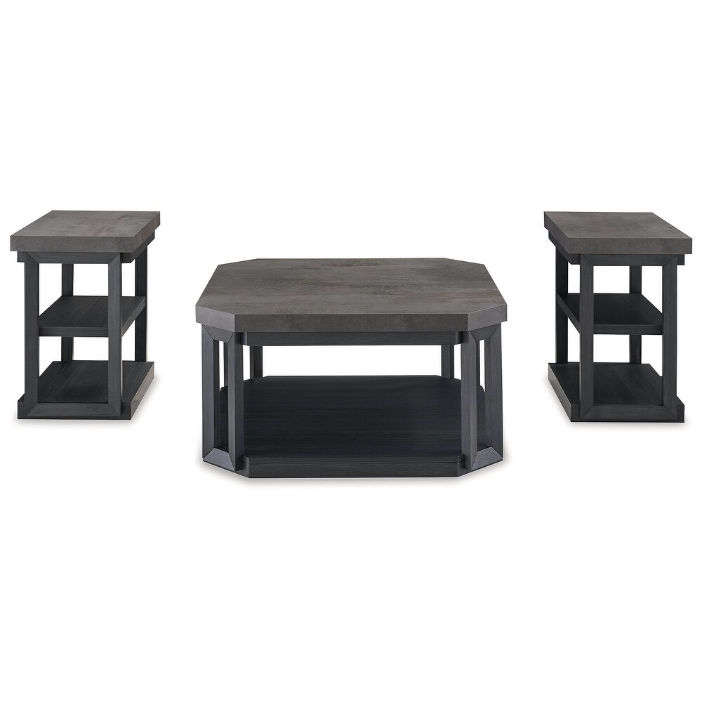 Signature Design by Ashley Bonilane Black/Gray Table (Set of 3)   36\