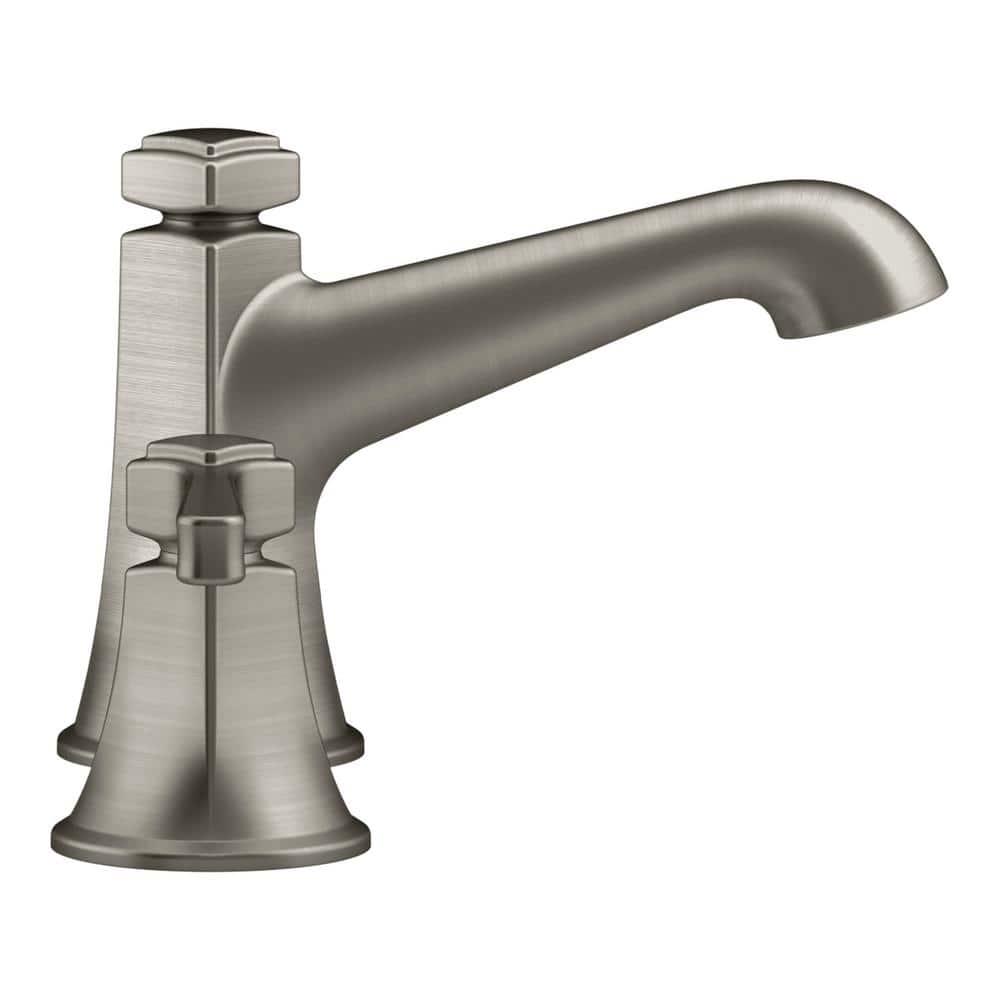 KOHLER Georgeson 8 in Widespread 2Handle Bathroom Faucet with Drain in Vibrant Brushed Nickel