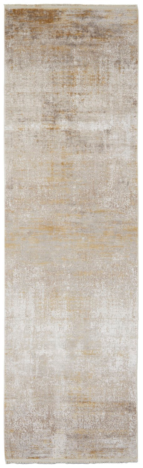 Lindstra Abstract Taupe/Gold/Ivory Rug