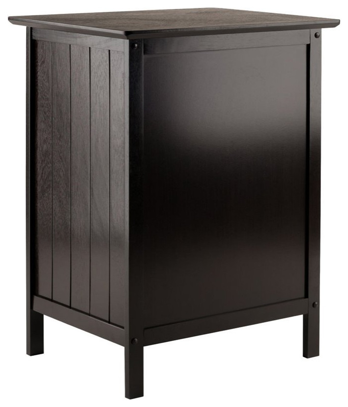 Winsome Blair 1 Drawer Transitional Solid Wood Storage End Table in Coffee   Transitional   Side Tables And End Tables   by Skyline Decor  Houzz