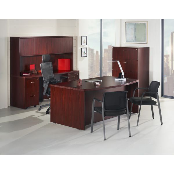 Lorell Bowfront Desk Shell