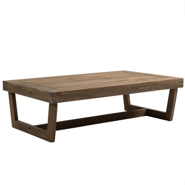 Rectangular Outdoor All Weather Wooden Side Coffee Table