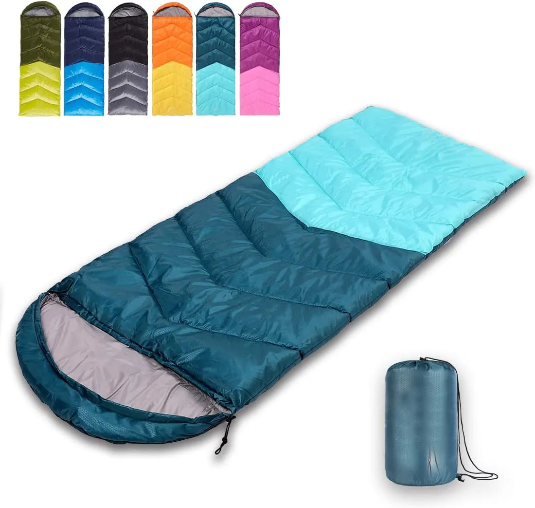 Sleeping Bag 4 Seasons Adults   Kids for Camping Hiking Trips Warm Cool Weather