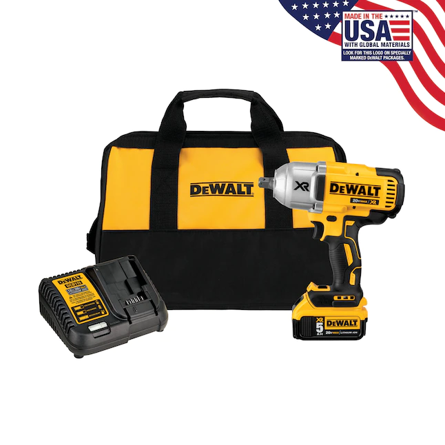 DEWALT DCF899P1 20-Volt MAX XR Cordless Brushless 1/2 in. High Torque Impact Wrench with Detent Pin Anvil， (1) 20-Volt 5.0Ah Battery