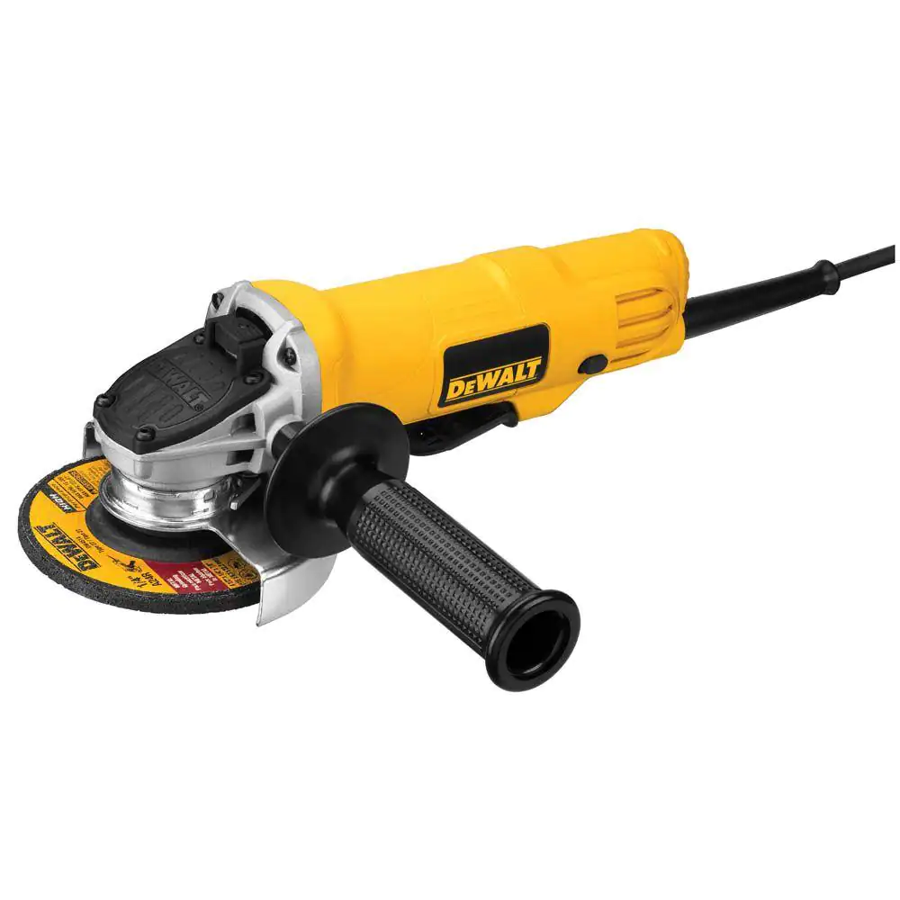 DEWALT DWE4012 7.5 Amp 4.5 in. Corded 12，000 RPM Paddle Switch Small Angle Grinder