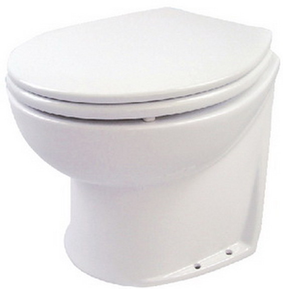 Jabsco Deluxe Back Electric Flush Toilet w/Fresh W...