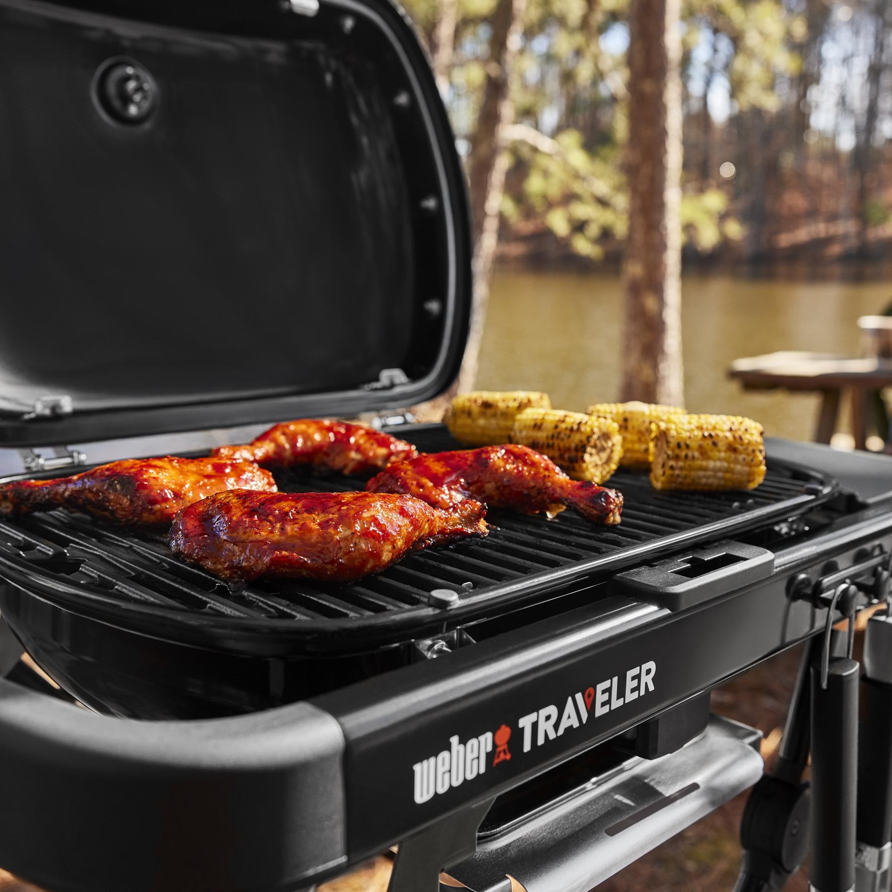 Weber 1500460 Weber Traveler® Compact Portable Gas Grill - Black