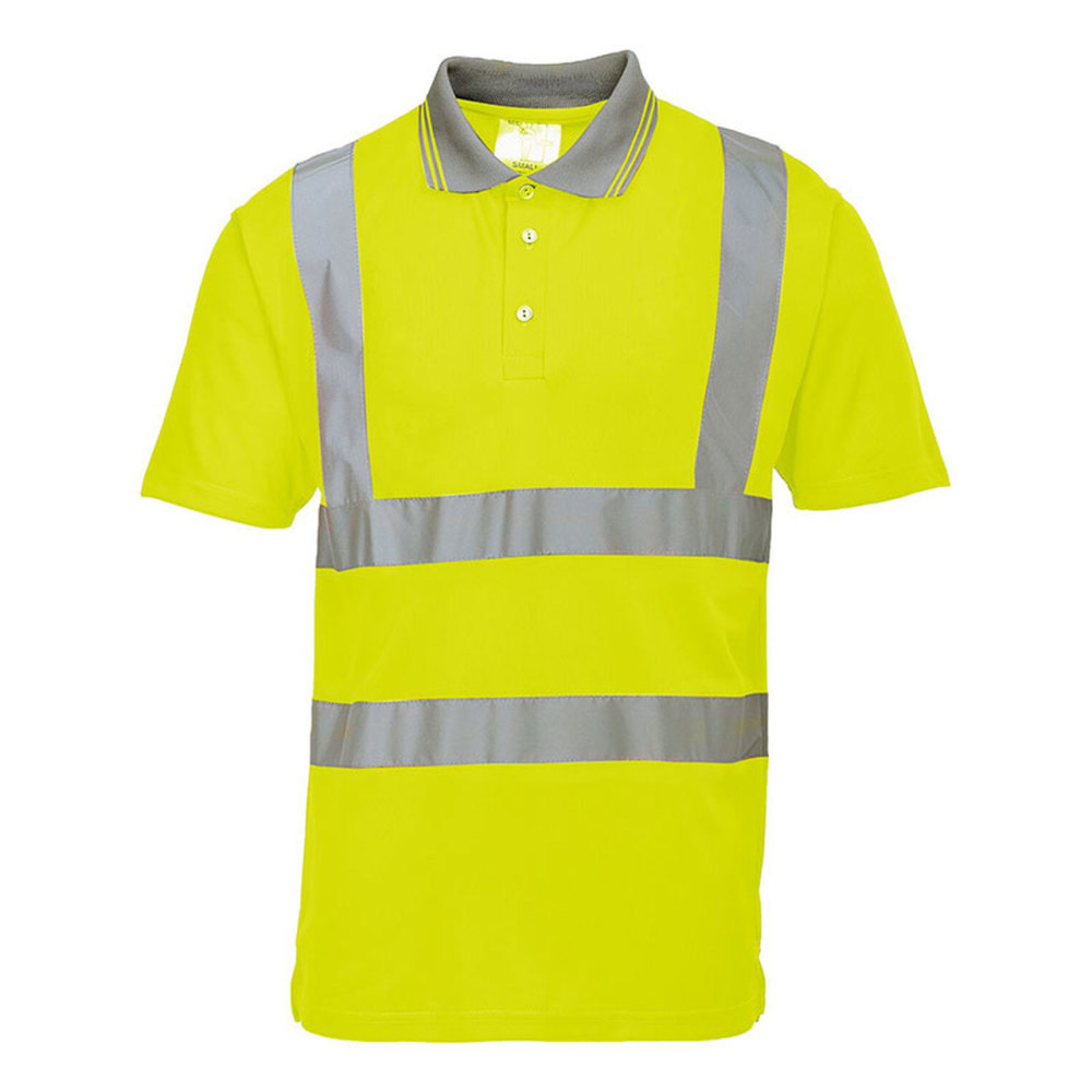 Yellow Hi-Vis Short Sleeve Polo Shirt - XXXL