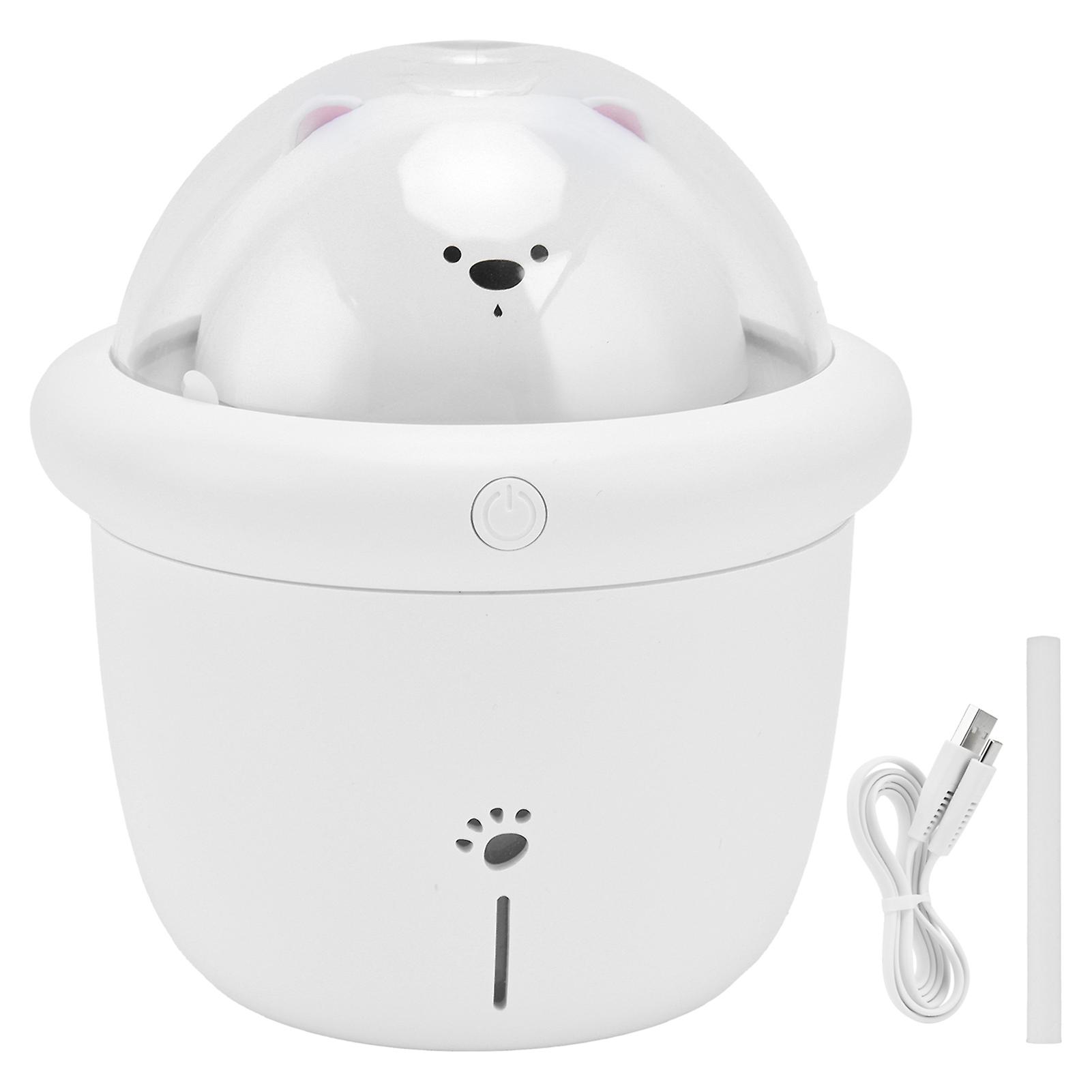 200ml Cute Pet Design Air Humidifier Smart Timing Desktop Humidifier Ambient Lamp Usb Poweredwhite