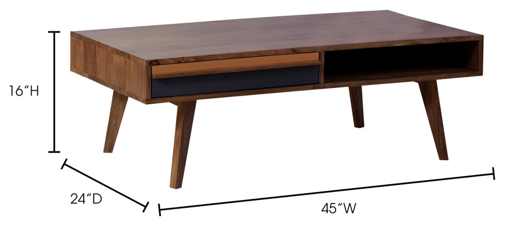 Bliss Coffee Table   Midcentury   Coffee Tables   by Buildcom  Houzz