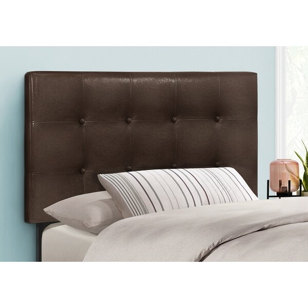 Bed， Headboard Only， Twin Size， Bedroom， Upholstered Pu Leather Look， Transitional - - 31784656