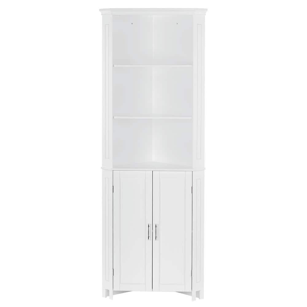 RiverRidge Home Somerset 26 in W x 1831 in D x 70 in H TwoDoor Corner Cabinet in White