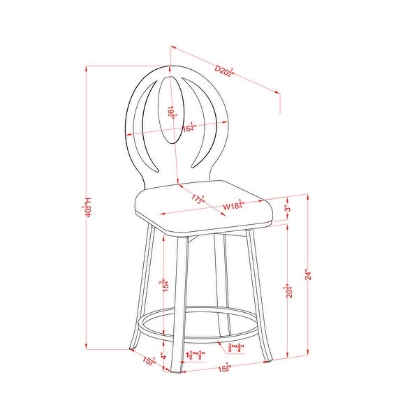 Furniture of America Thibbs Contemporary Barstools (Set of 2)