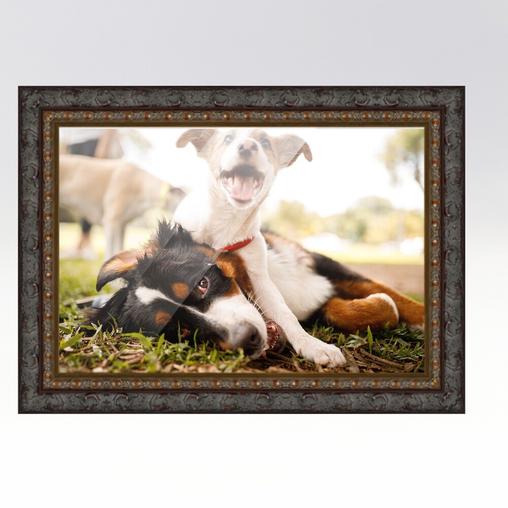 10x48 Black Picture Frame   Wood Picture Frame Complete with UV