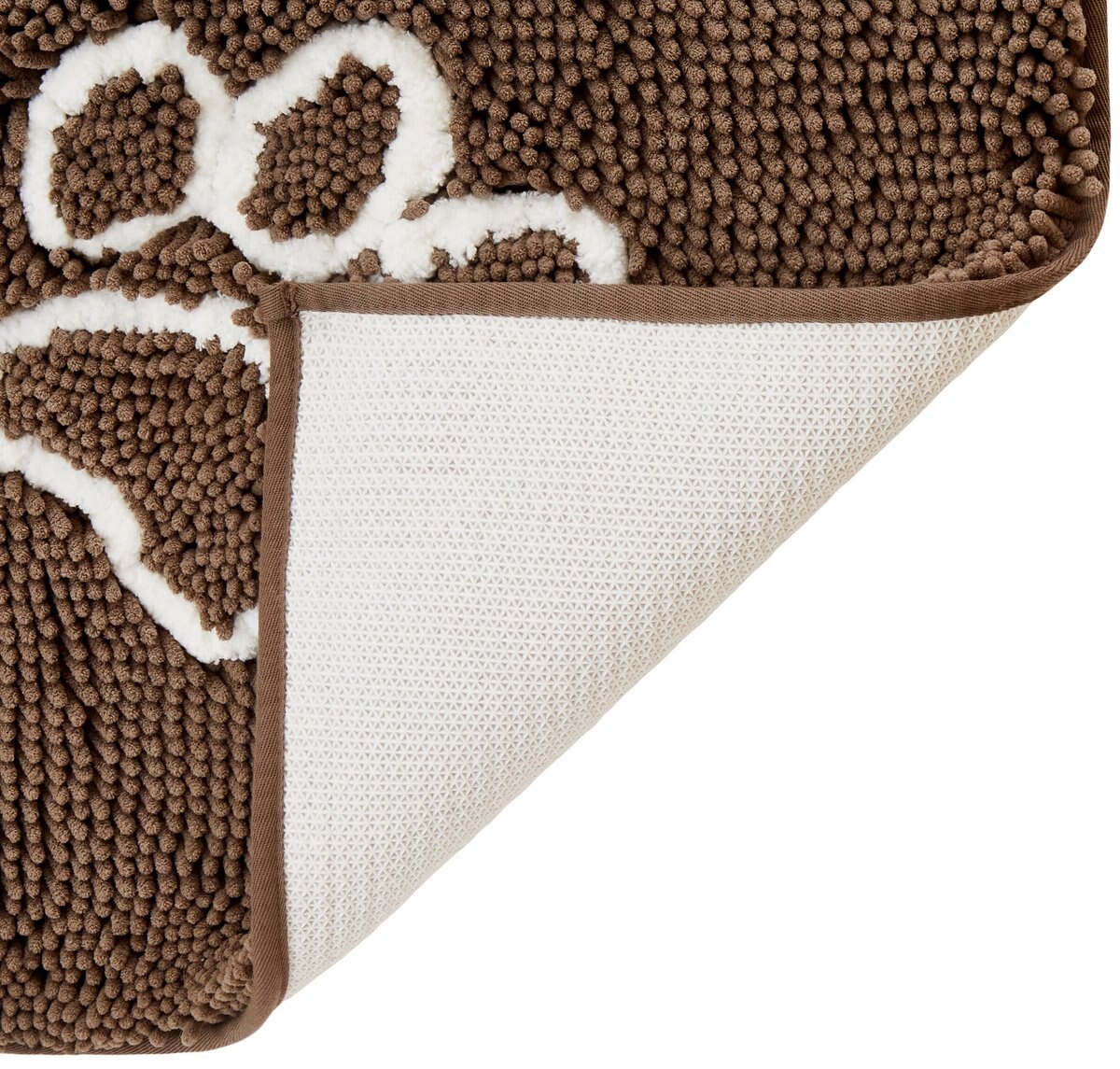 Frisco Microfiber Chenille Paw Print Doormat Runner