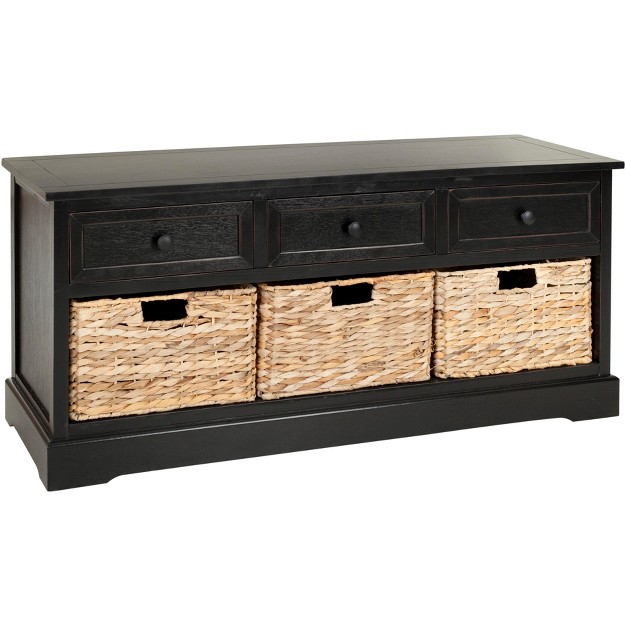 Damien 3 Drawer Storage Bench Safavieh