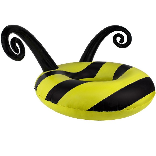 Inflatable Bumblebee 1 person Swimming Pool Inner Tube Float Black yellow