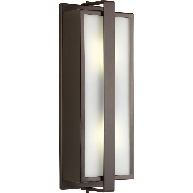 Progress Lighting Diverge 2 light Outdoor Wall Light Architectural Bronze Aluminum Shade Included