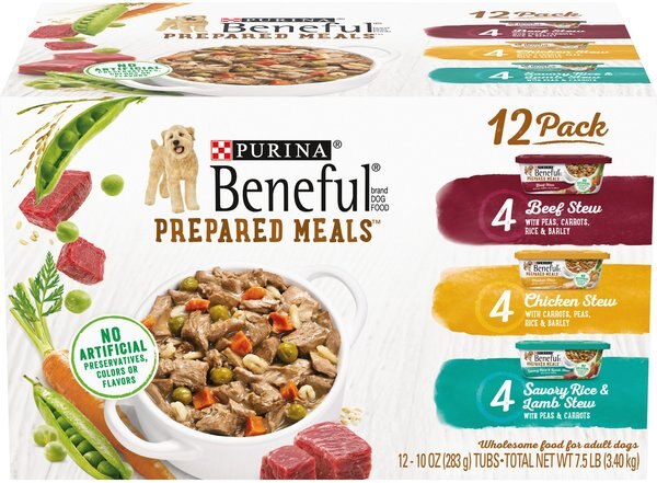 Purina Beneful Prepared Meals Variety Pack Wet Dog Food