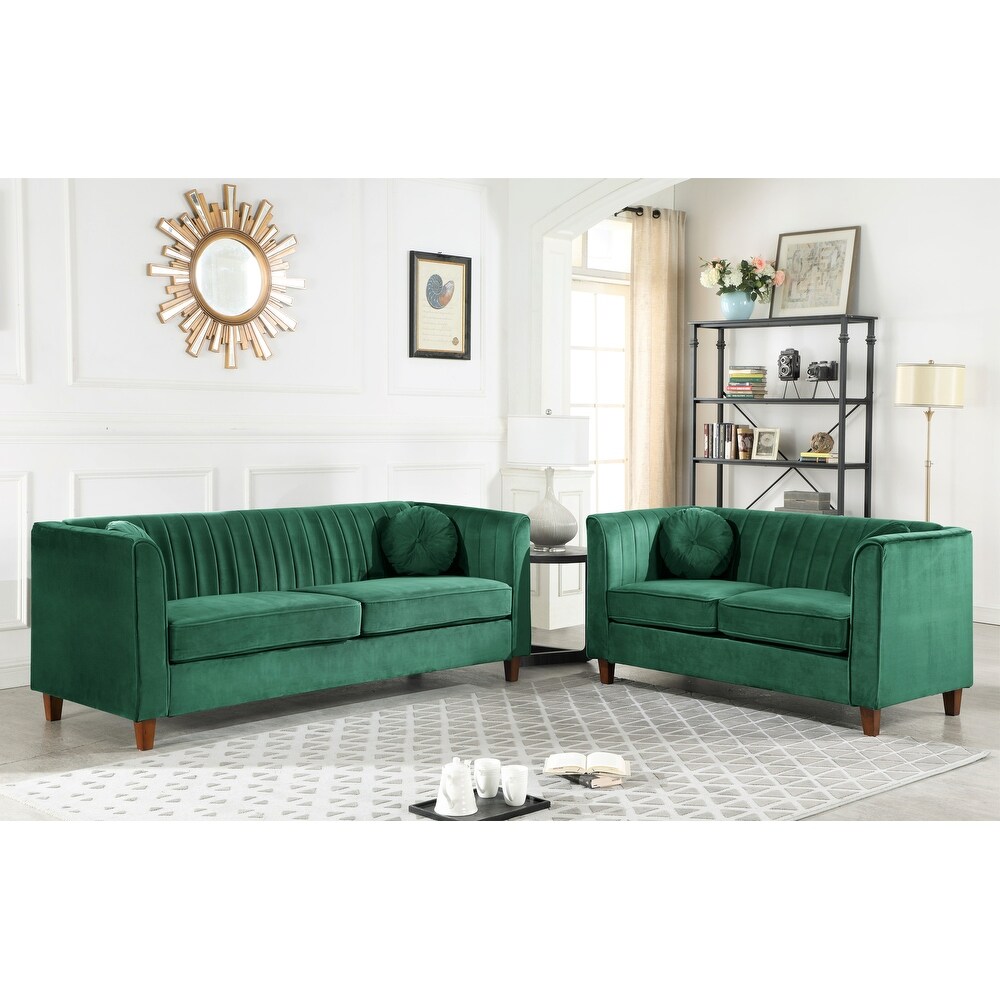 Lowery velvet Kitts Classic Chesterfield Living room seat Loveseat and Sofa