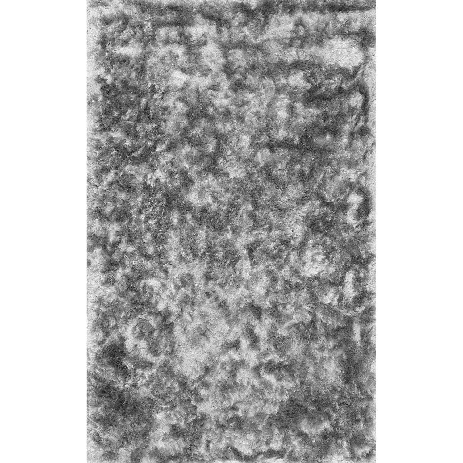 nuLOOM Latonia Silken Shag Area Rug， 7and#8242; 6 x 9and#8242; 6 ， Silver