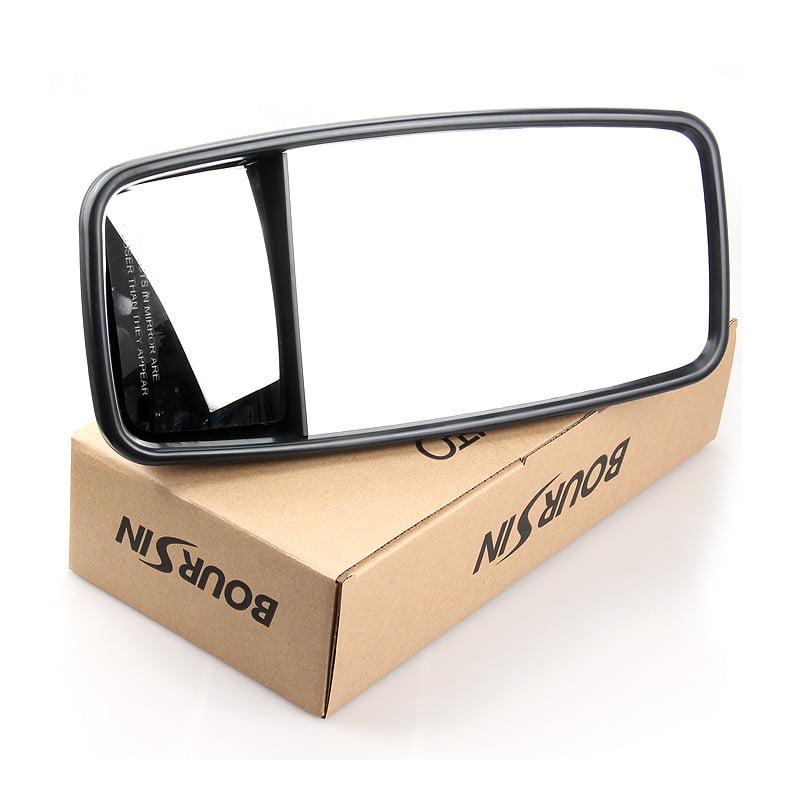 Outside View Door Mirror RH For ISUZU NPR HD NQR NRR GMC W3500 W4500 3.0L 5.2L 6.0L 2008-2020 Passenger Side (No Heated) Flat Mirror + Convex Mirror