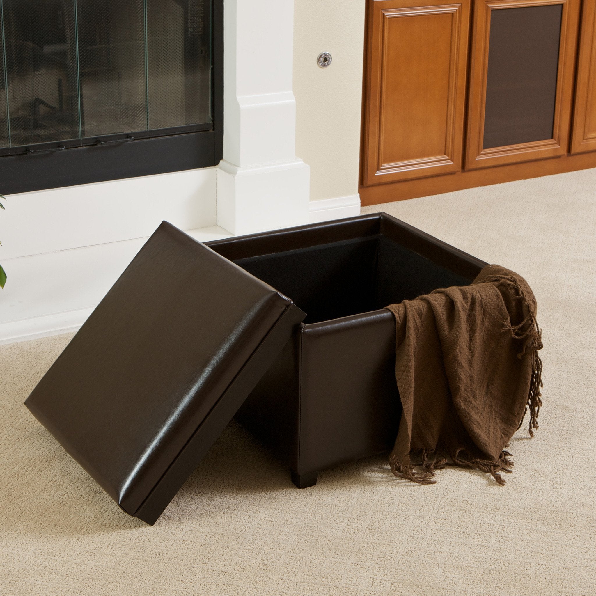 Jefferson Tray Top Storage Ottoman