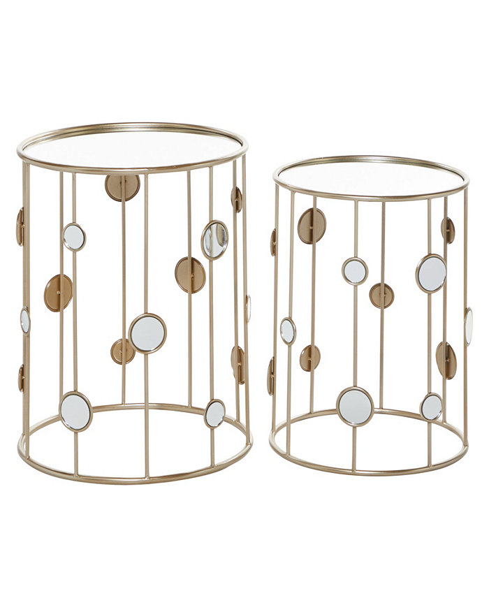 Rosemary Lane Metal Contemporary Accent Table 2 Pieces