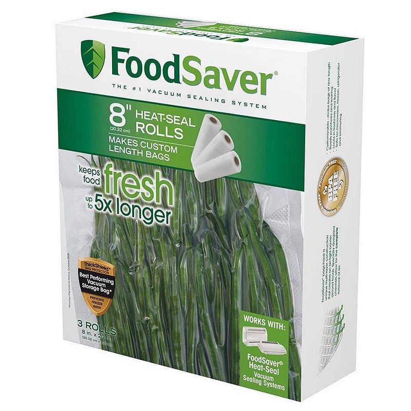 FoodSaver 8-in. Vacuum-Seal Rolls 3-pk.