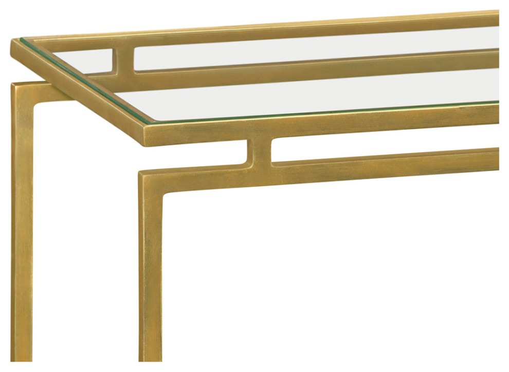 Art Deco Gilt Console Table   Contemporary   Console Tables   by English Georgian America  Houzz