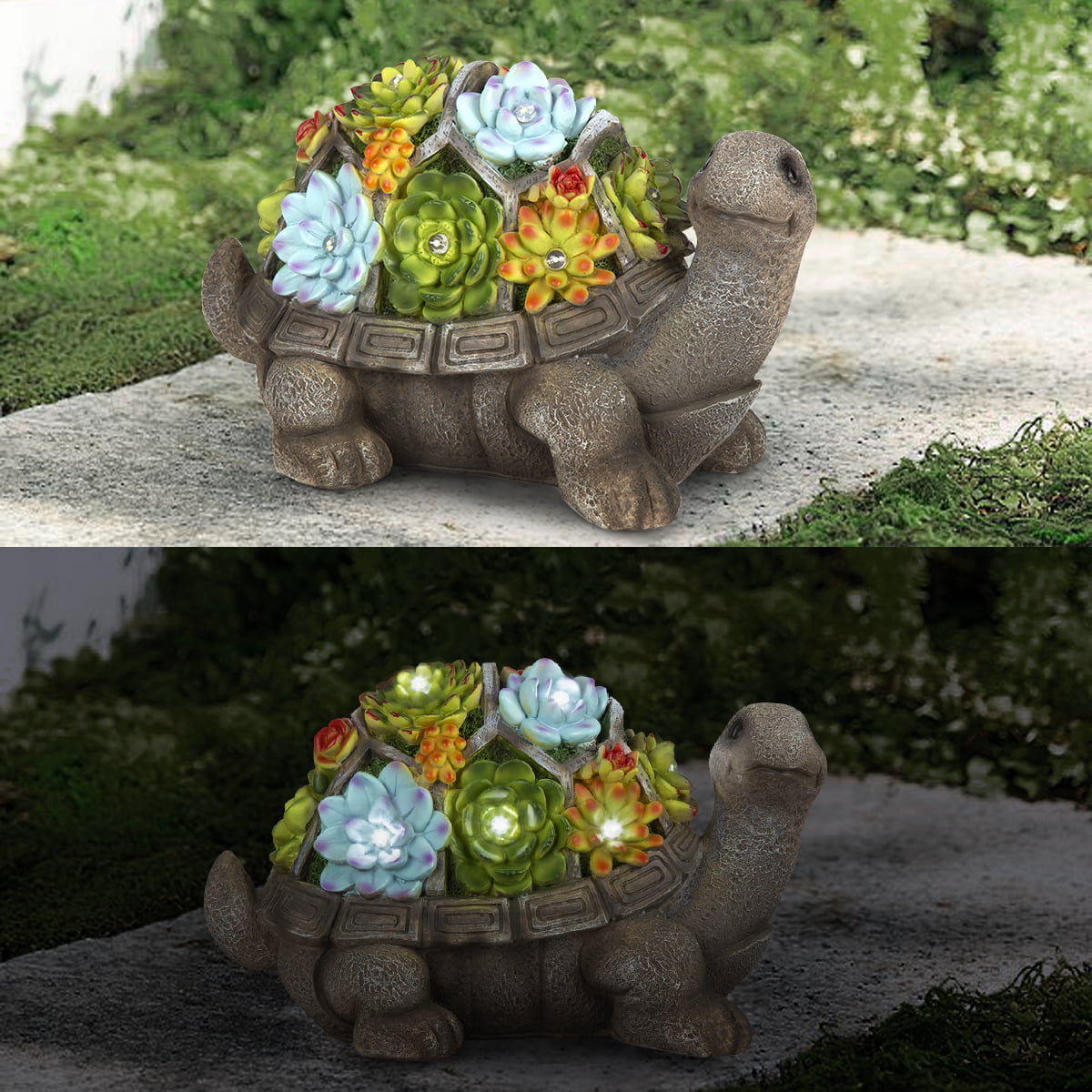 Gigalumi 7" Turtle Garden Statue