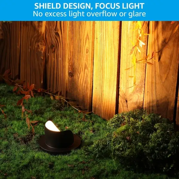 Shielded Well Light, 6W Low Voltage, Oil Rubbed Bronze, 3000K Warm White, 6/12 Pack