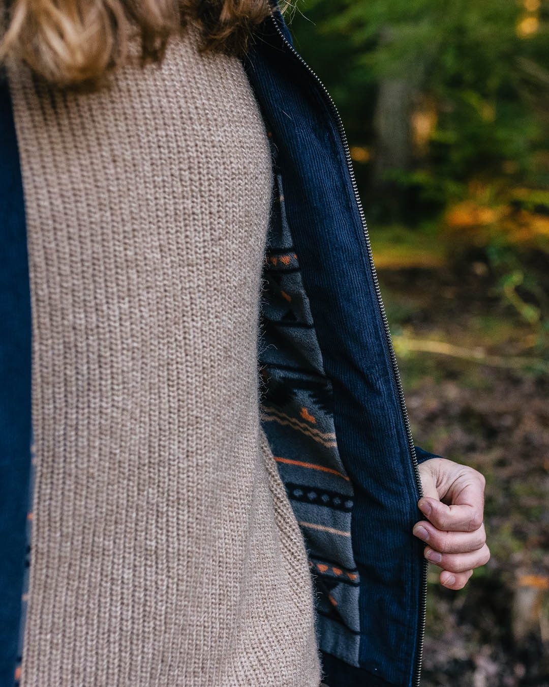 Alder Cord Jacket - Deep Navy