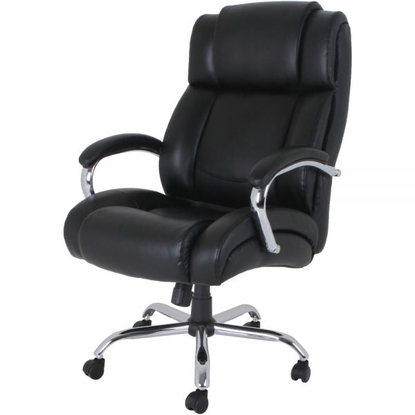 Lorell Big and Tall Leather Office Chair