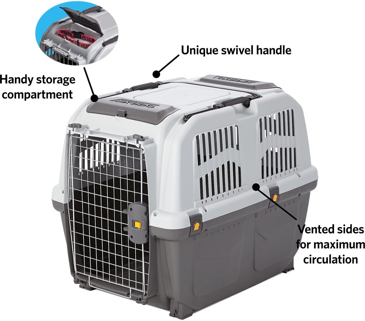 MidWest Skudo Deluxe Plastic Dog and Cat Kennel