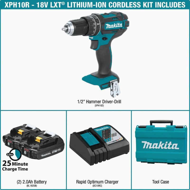 Makita 18V LTX Lithium-Ion Cordless Hammer Drill