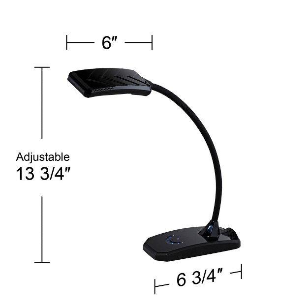 High Black With Usb Charging Port Led Gooseneck Touch On Off Dimmer For Bedroom Bedside Office House Desk