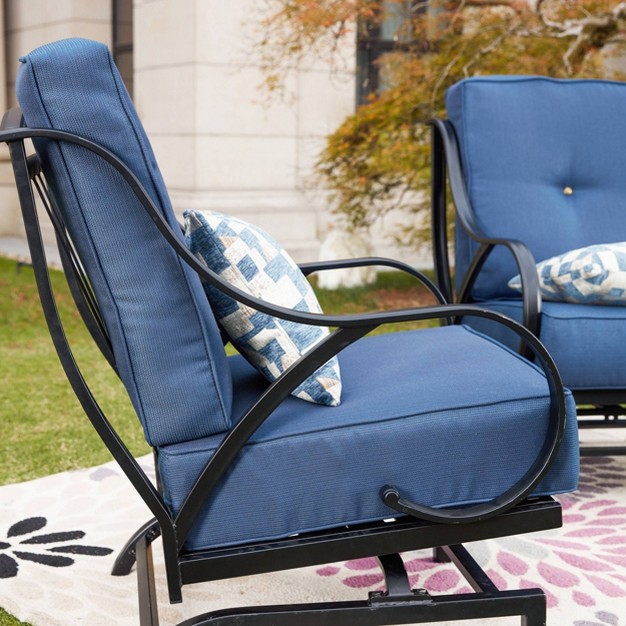 2pk Outdoor Rocking Chairs With Cushions Lokatse